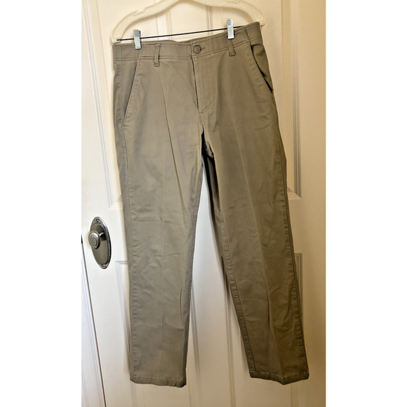 Lee Extreme Comfort Pants Men's 32x32 Straight Fit Elastic Inner Waist Khakis - Picture 1 of 5